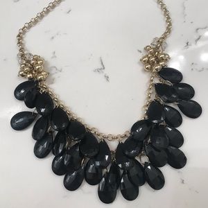 Gorgeous black and gold statement necklace.